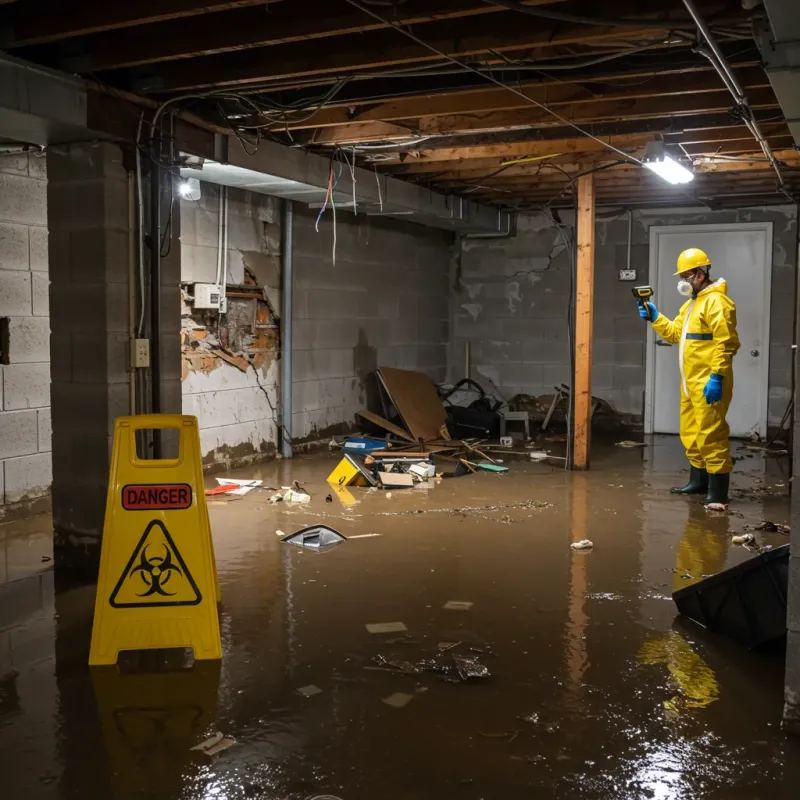 Flooded Basement Electrical Hazard in Hall County, GA Property